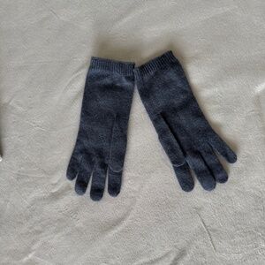 Brunello Cucinelli Cashmere Gloves Women's Small Blue/Gray